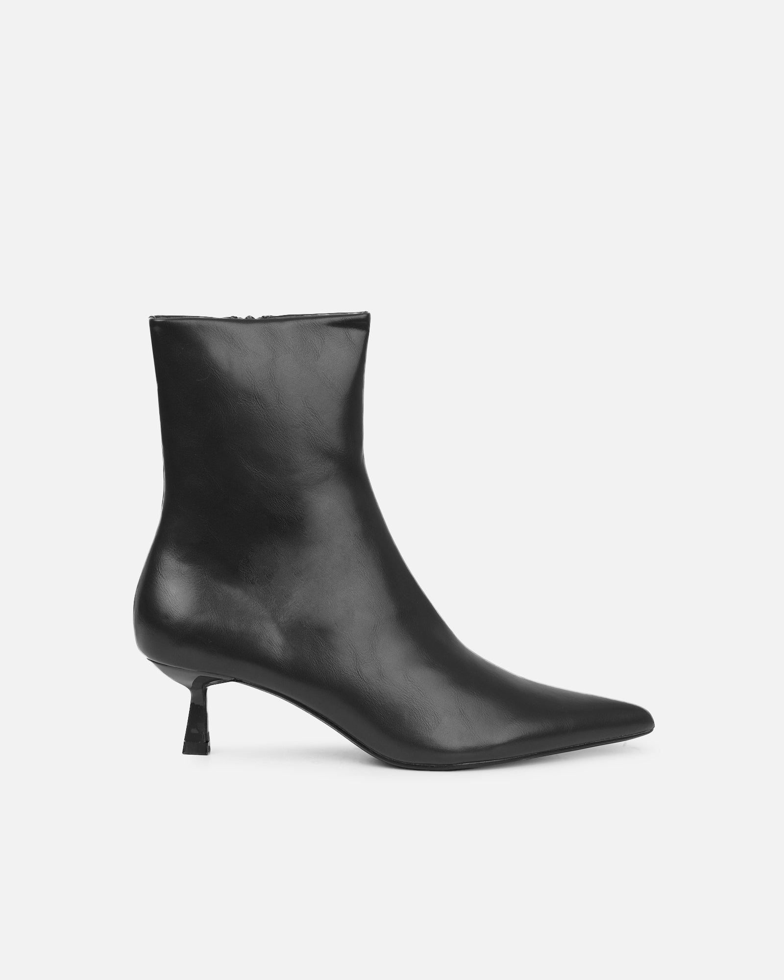 Lambert Black Low Heeled Boots