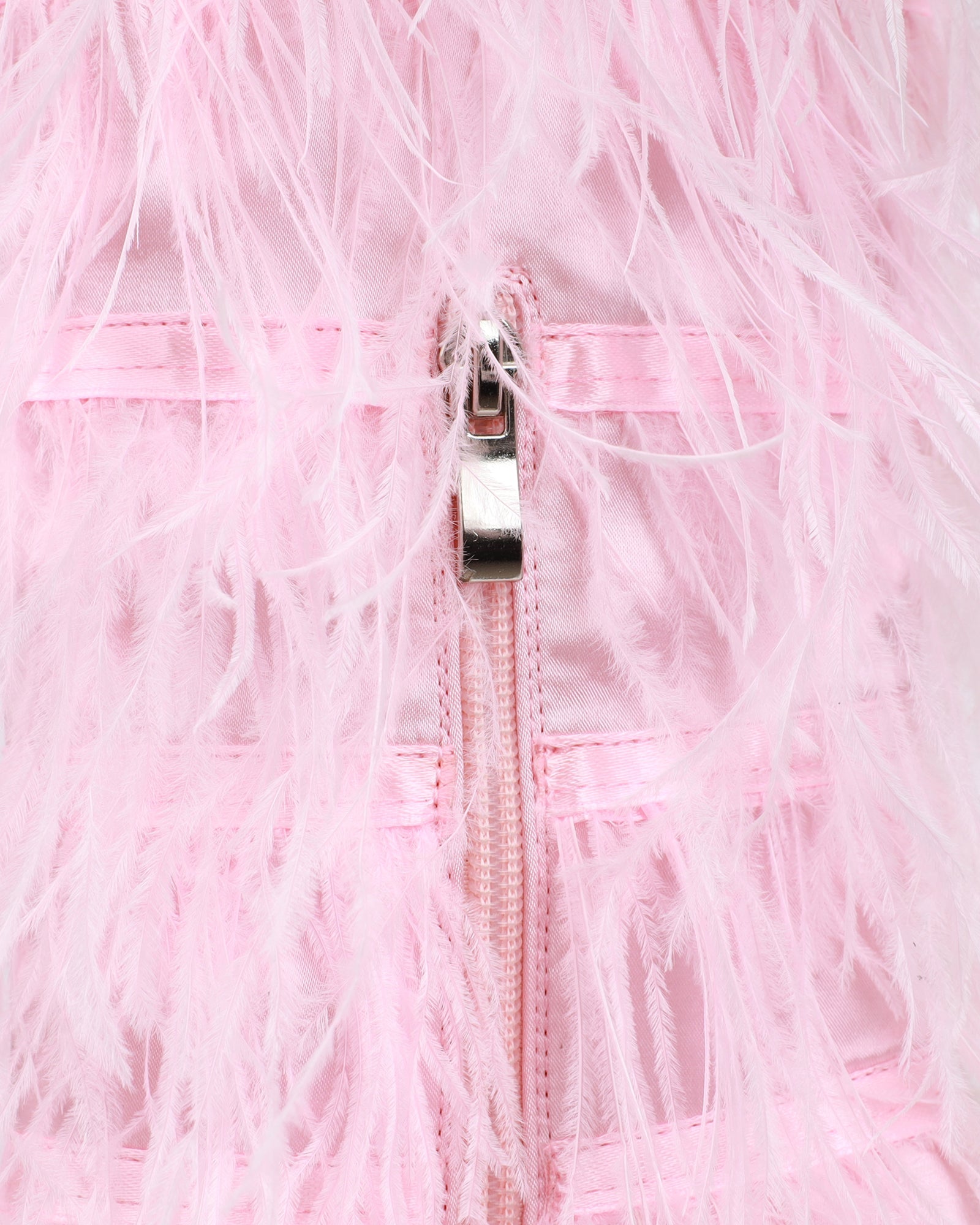 Marcos Pink Satin Fluffy Stiletto Knee High Boots