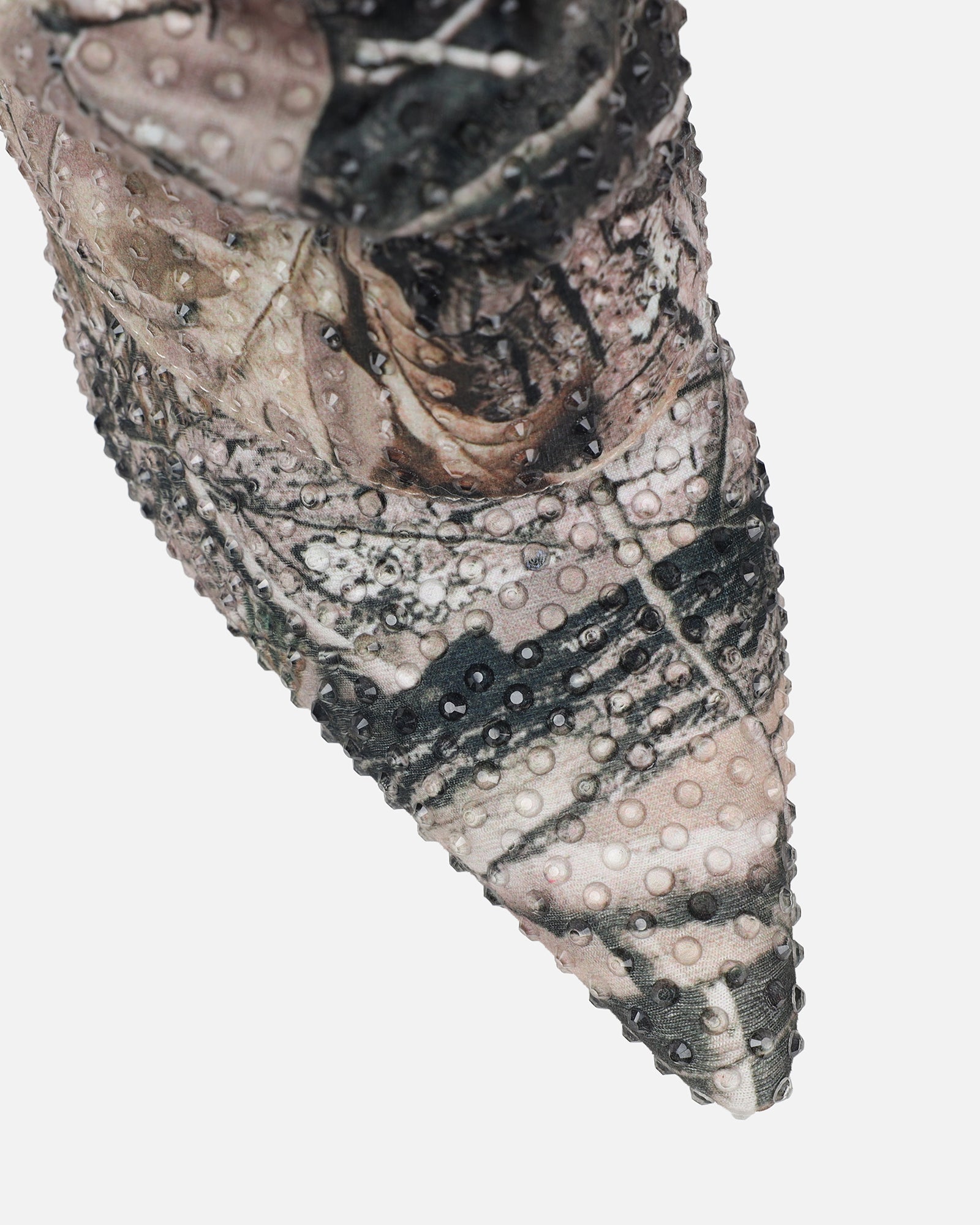 Ledger Natural Print Dew Drop Fold Over Heeled Boots