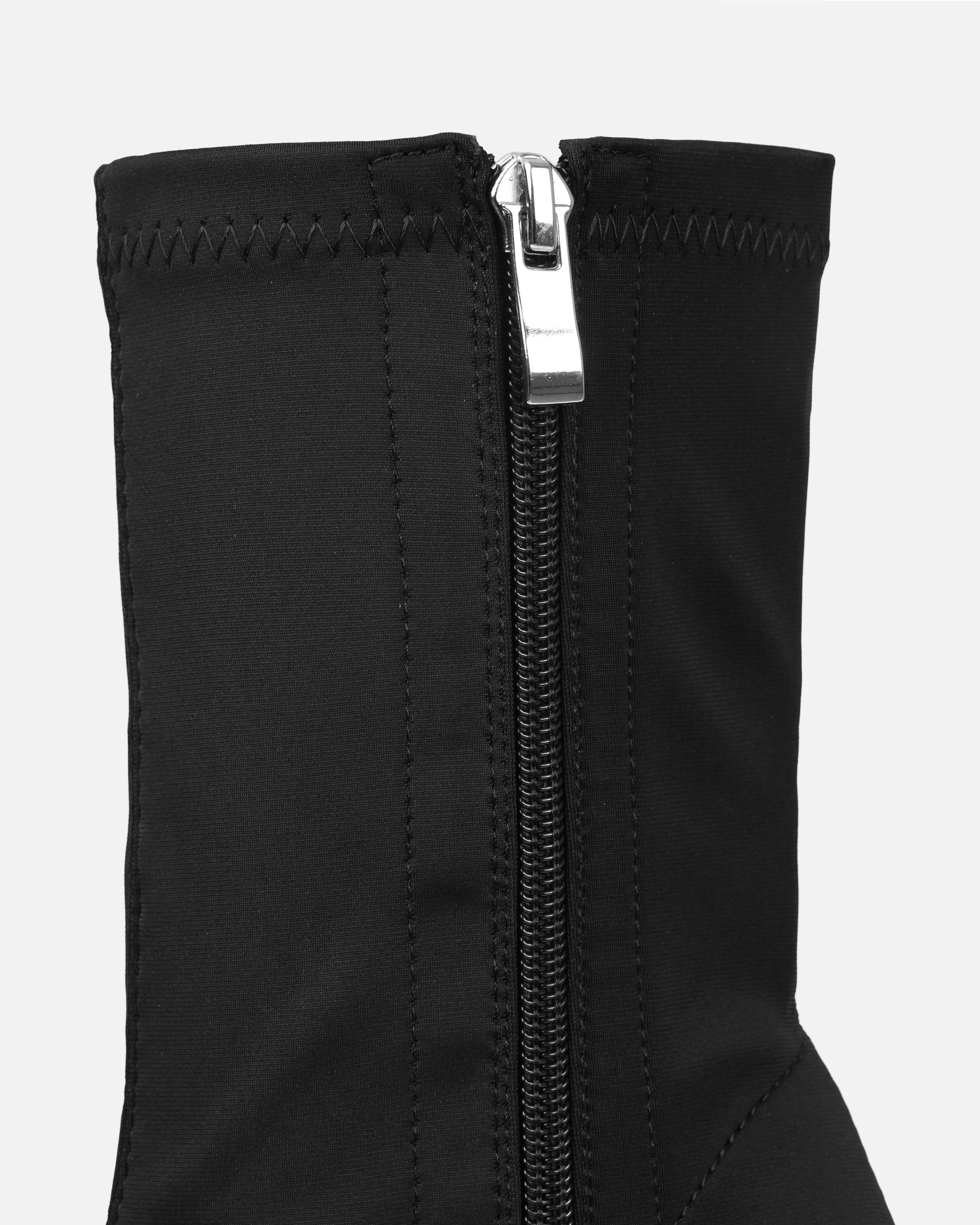 Lewin Black Lycra Pointed Stiletto Ankle Boots