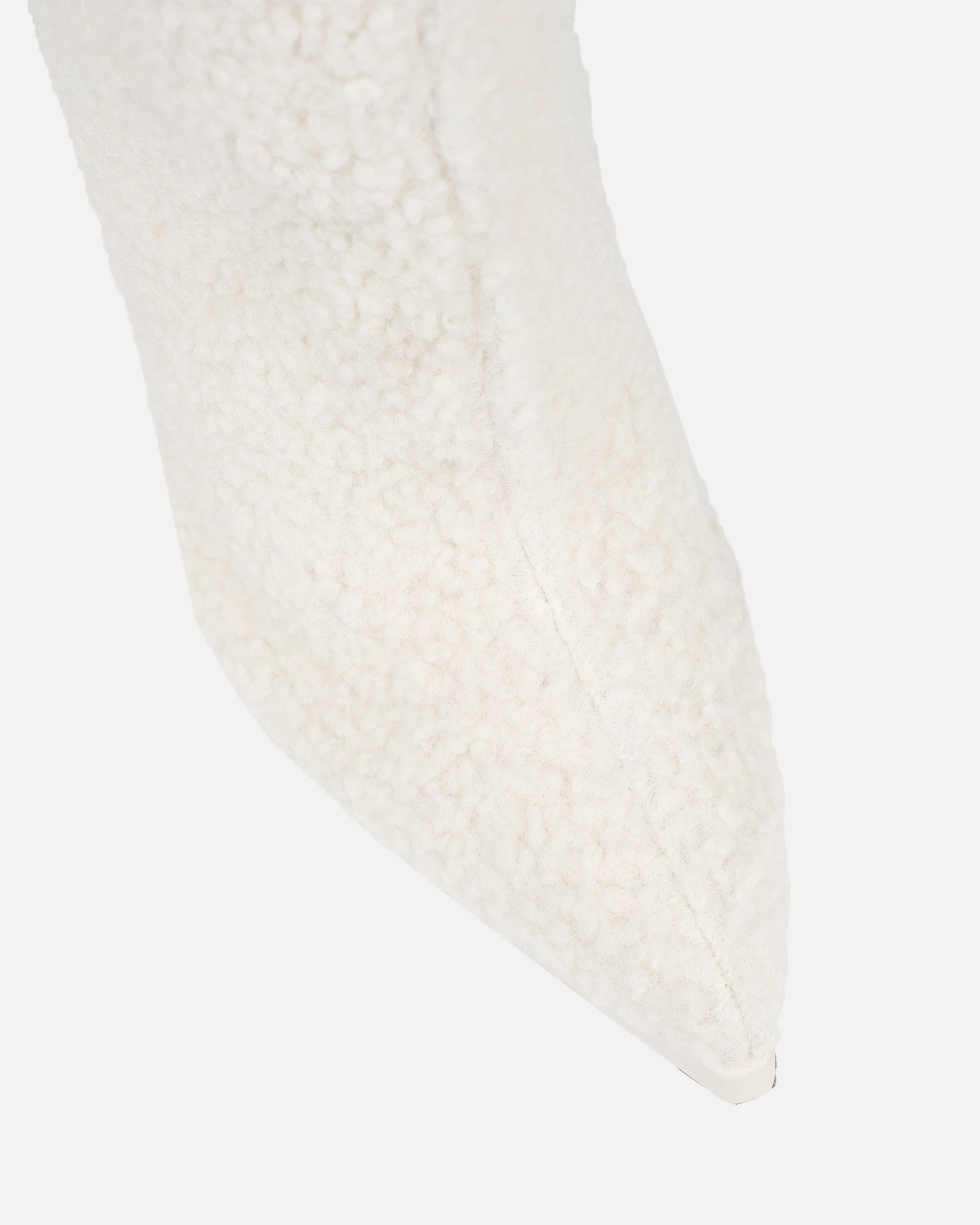 Hamilton Cream Borg Knee Boots