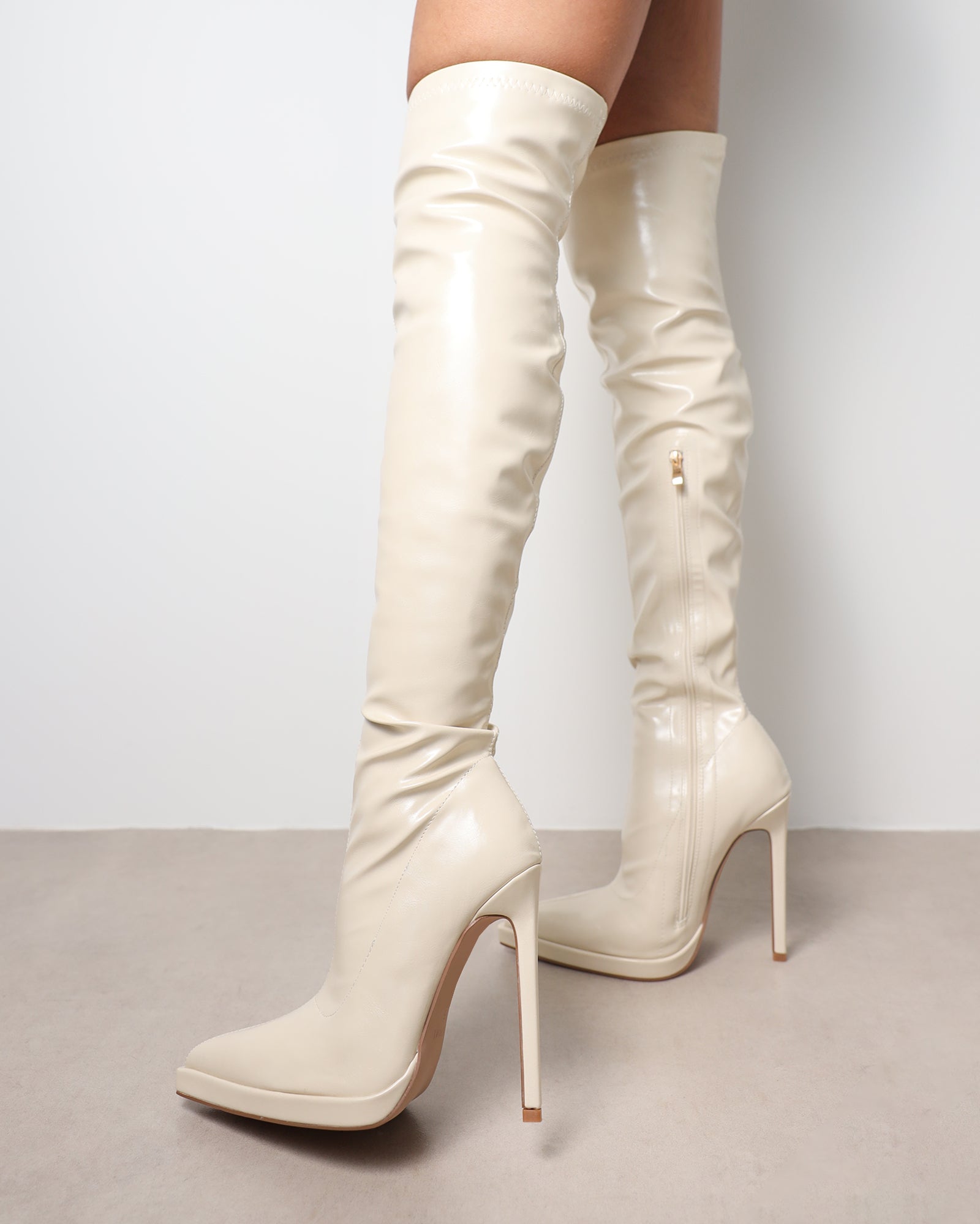 Lewie Stone Stretch Over The Knee Boots