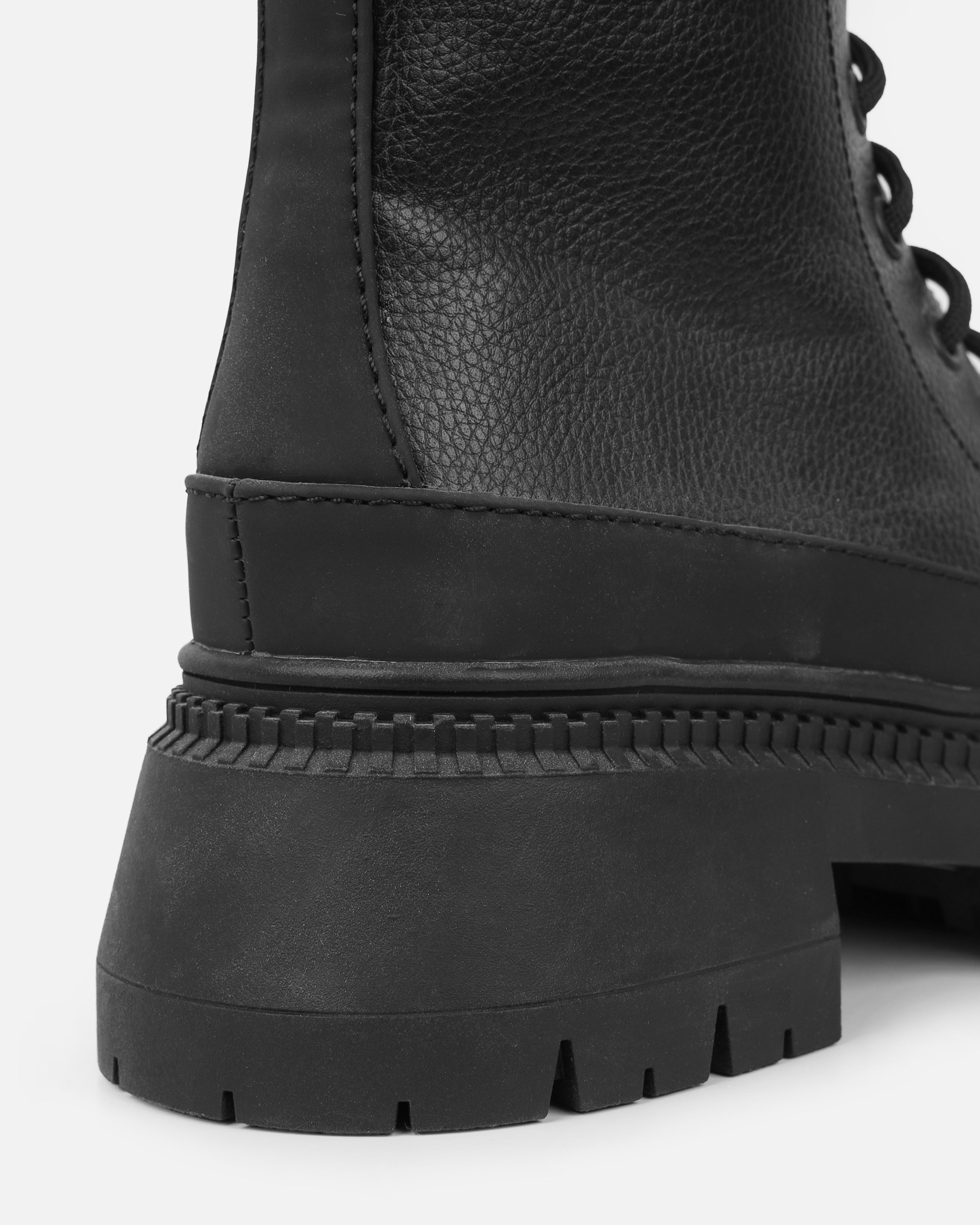 Luke Black Lace Up Chunky Boots