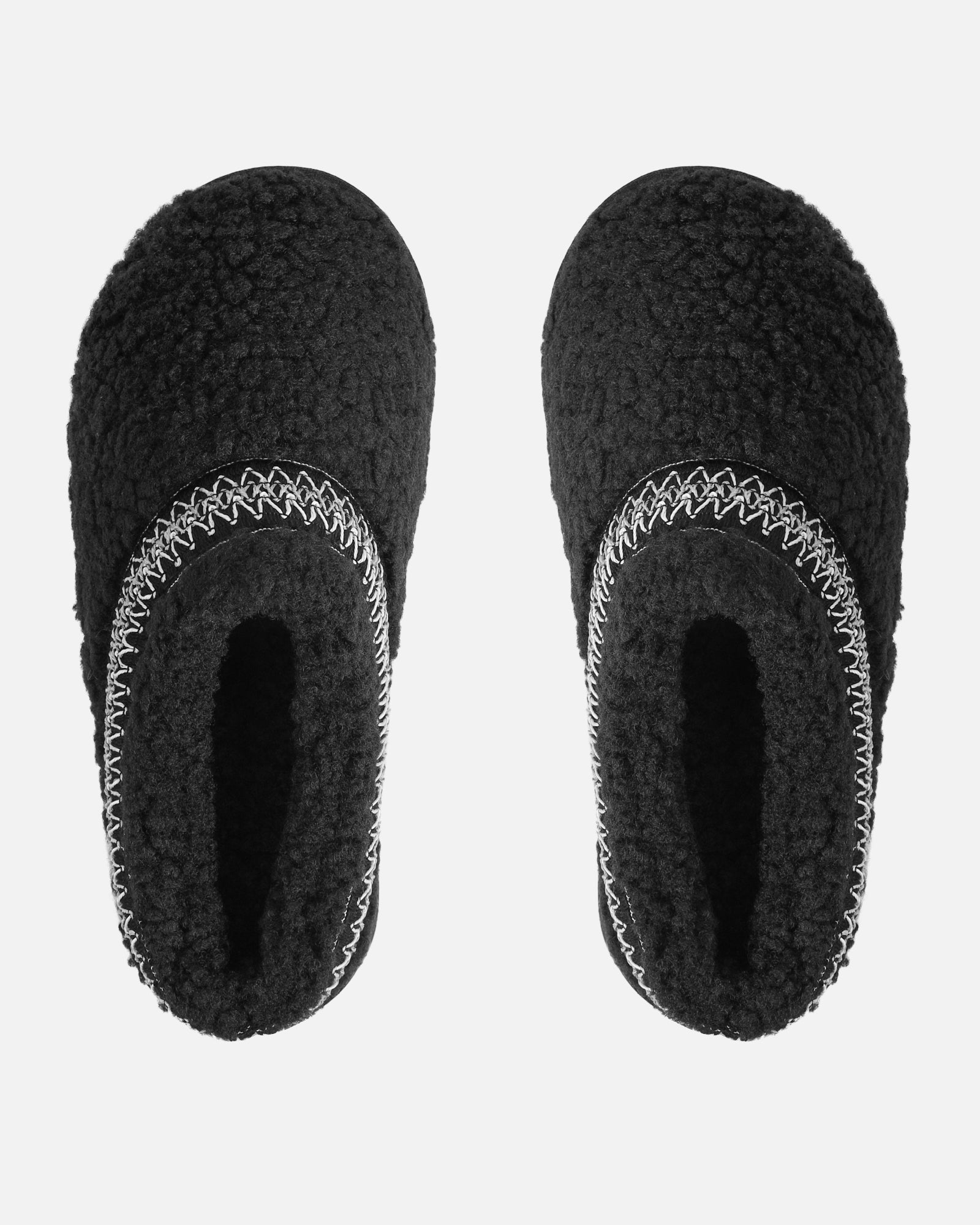 Oscar Black Teddy Faux Fur Flatform Slides