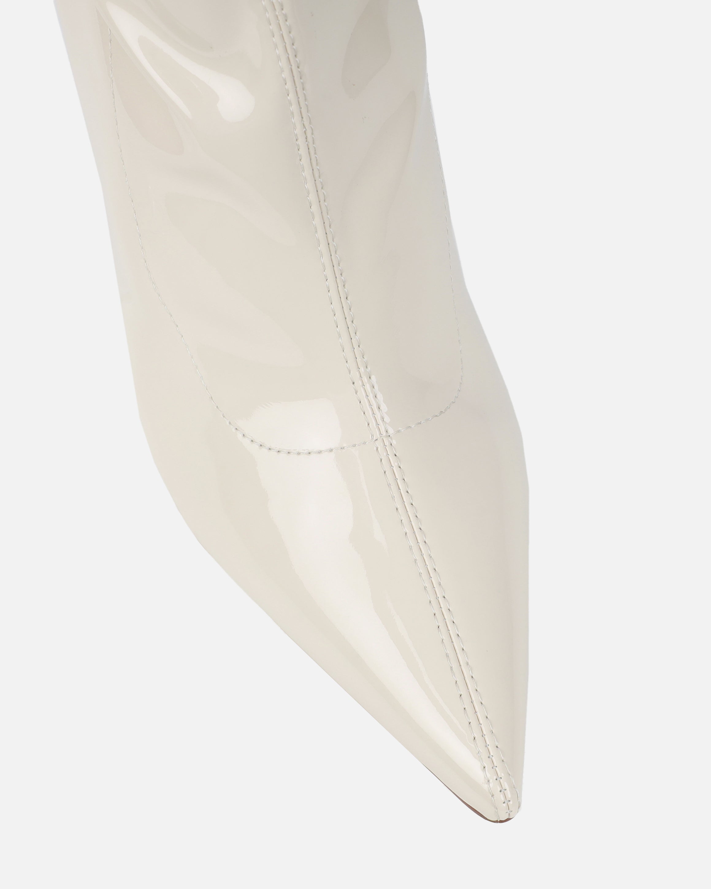 Prince Stone Patent High Heeled Pointed Toe Sock Boots