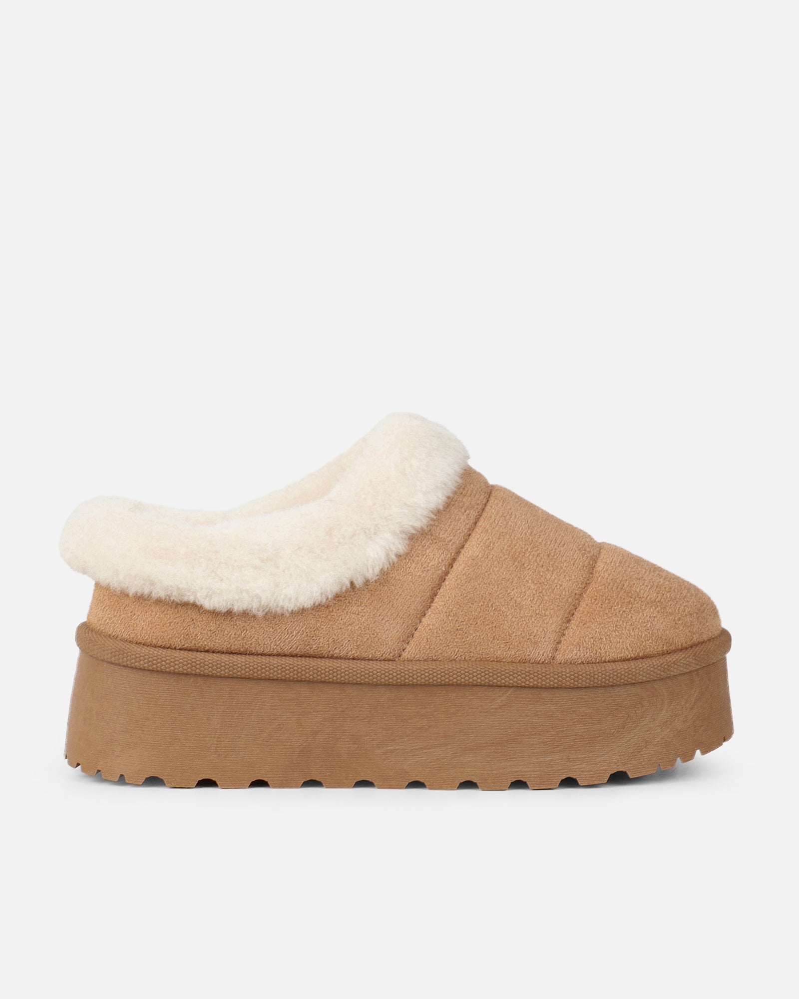 Reggie Sand Cosy Flatform Slides