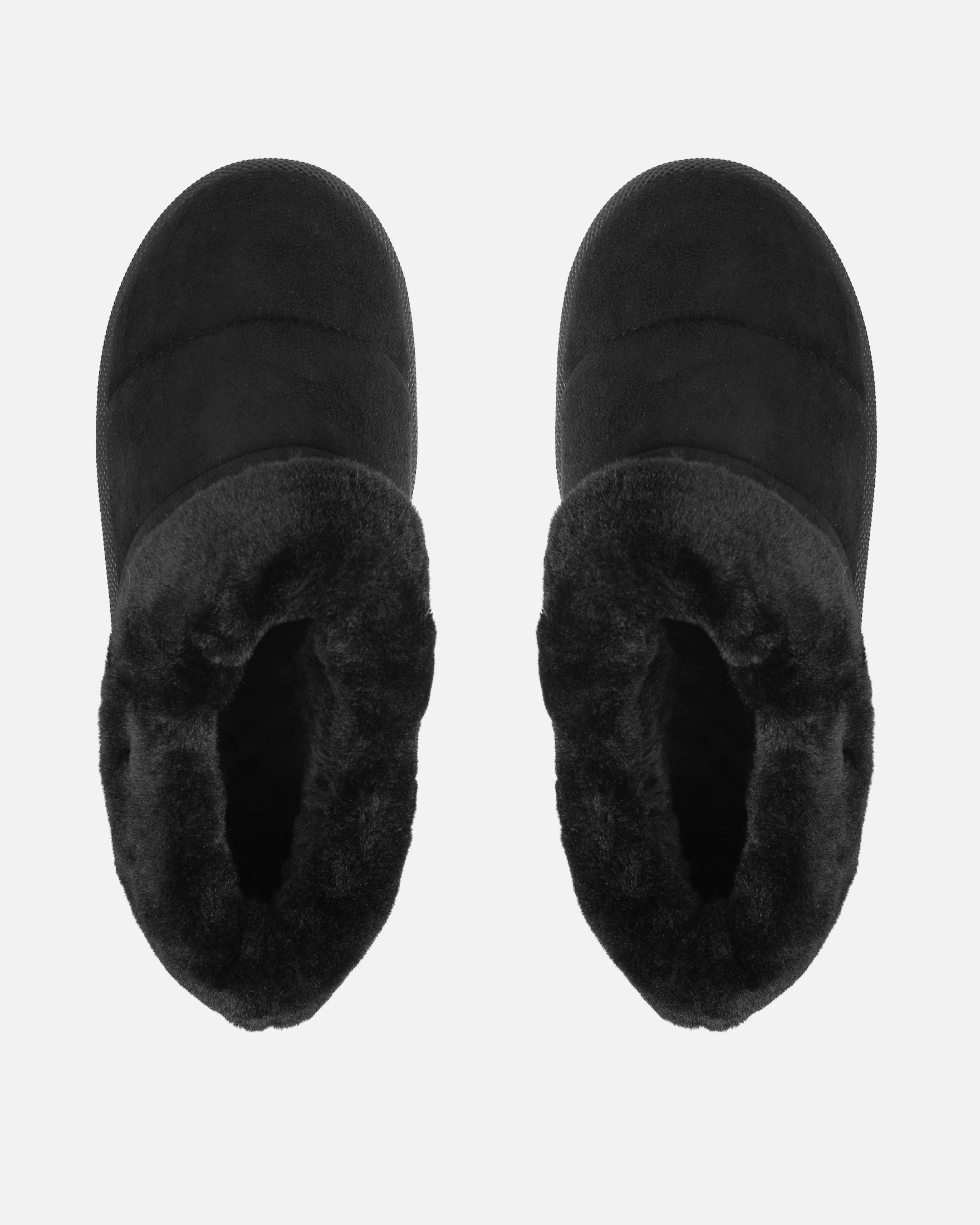 Reggie Black Cosy Flatform Slides