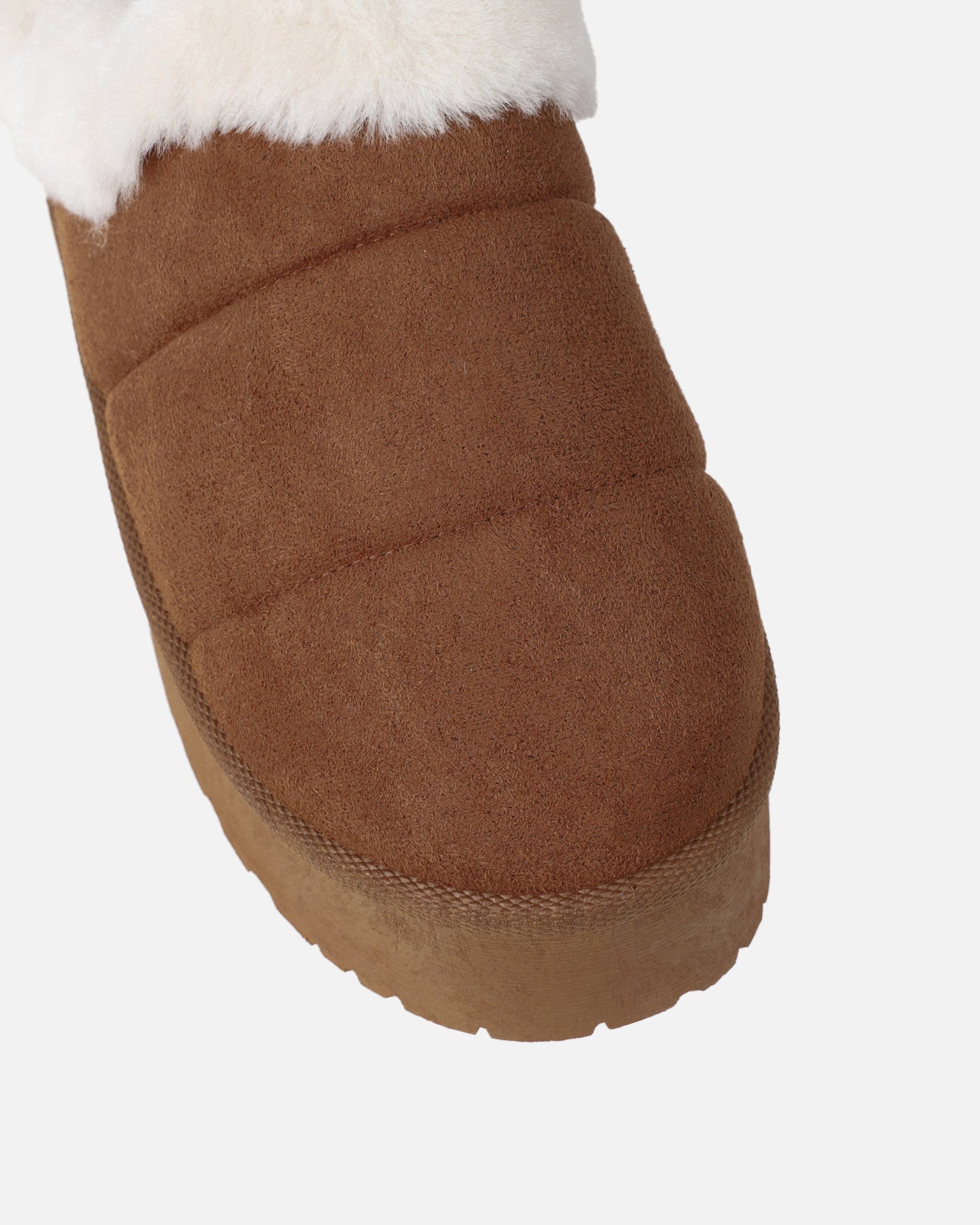 Reggie Tan Cosy Flatform Slides