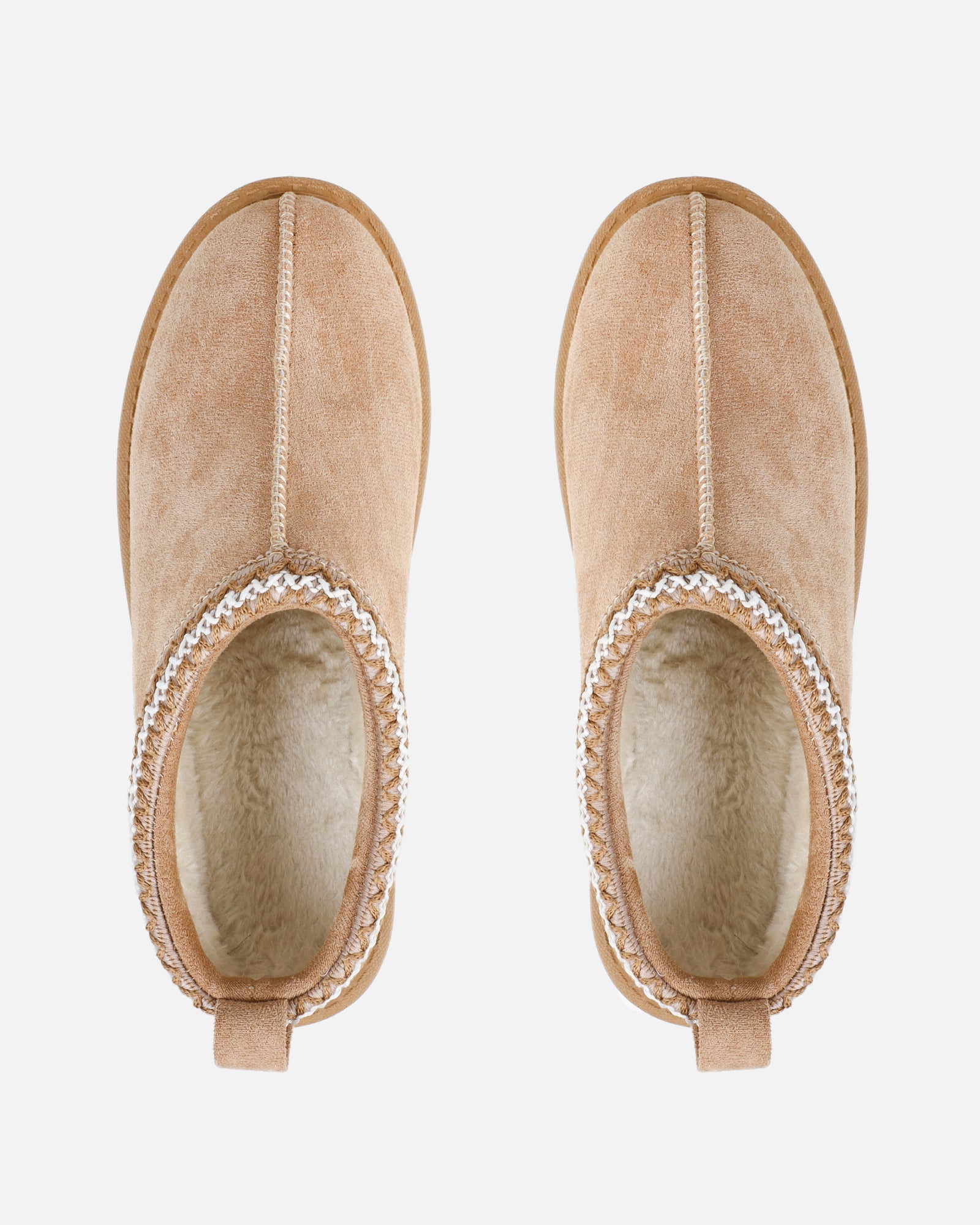 Rorie Sand Faux Suede Slippers