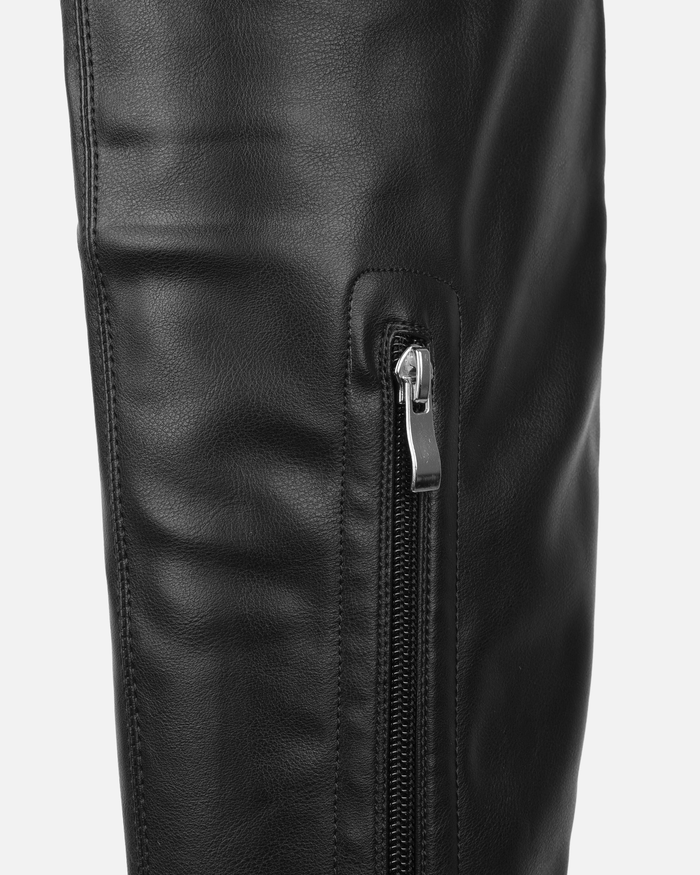 Ebenezer Black Thigh High Chunky Platform Boots