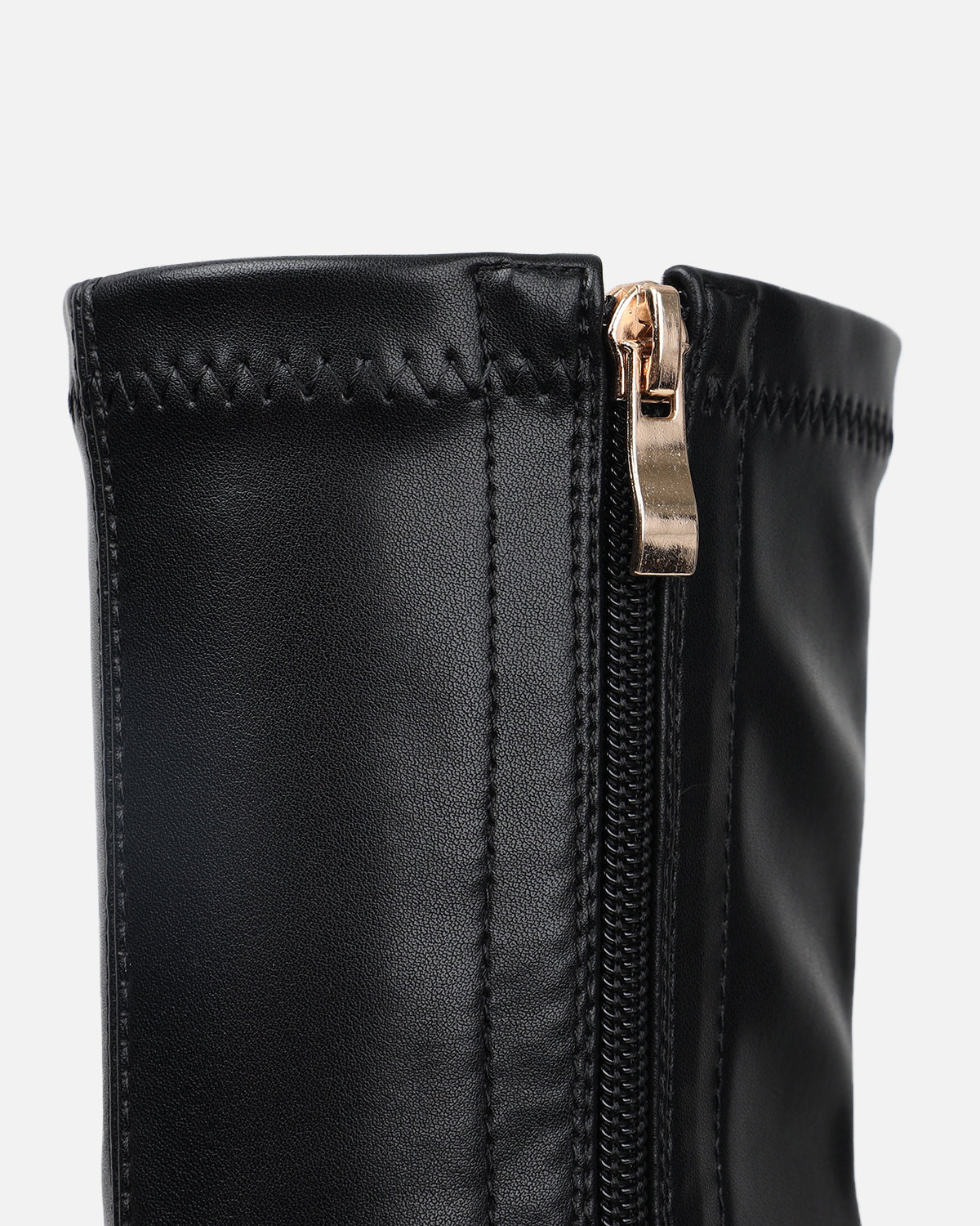 Eamon Black Stretch Platform Ankle Boots