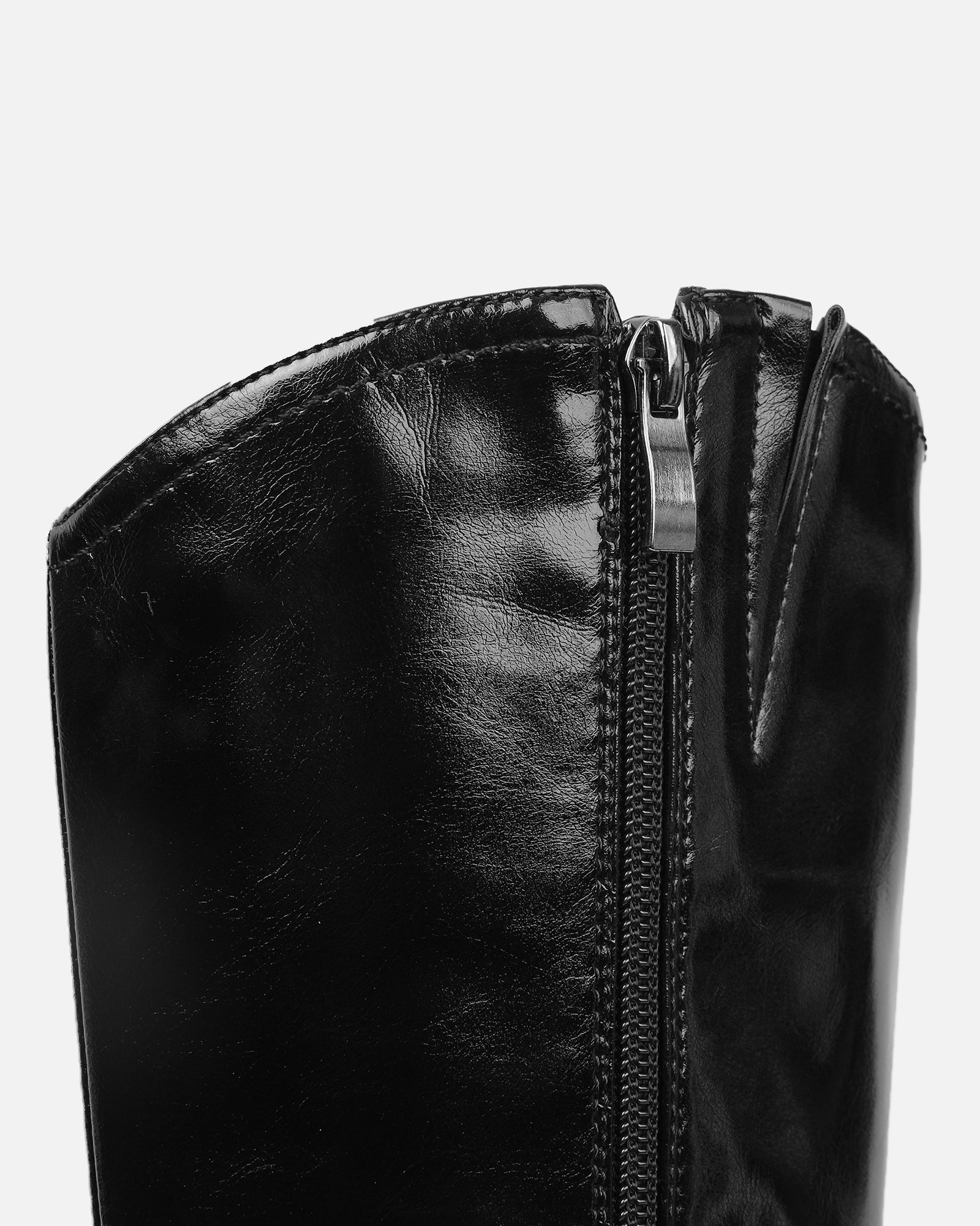 Combs Black Heeled Western Boots