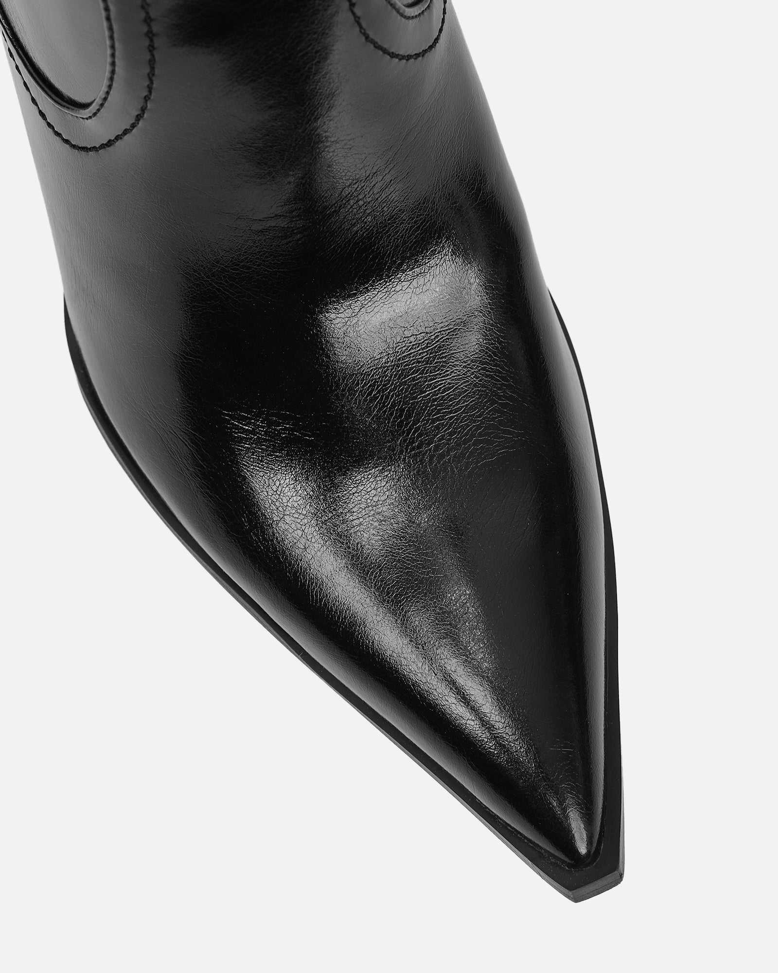 Combs Black Heeled Western Boots